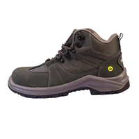 Chaussures de sécurité mi-montantes antistatiques AOXIANG pour hommes, avec embout en acier, imperméables, résistantes aux acides et anti-perforation, pour l'automne et l'hiver