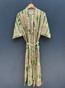 ชุดกิโมโนผ้าฝ้ายลายเสือสำหรับเพื่อนเจ้าสาวอินเดีย - Product Image 1
