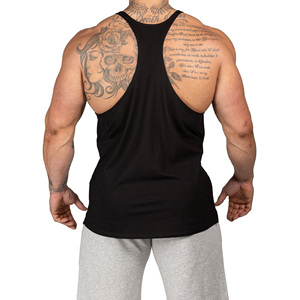 <b>Mens</b> OEM And ODM Stringer <b>Singlet</b> Lightweight Breathable Gym Workout Tank Top <b>for</b> Fitness Training Bodybuilding Sportswear - Product Image 2