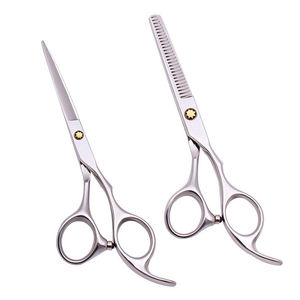Tijeras de Peluquería Profesionales de Acero Inoxidable 4Cr13, Hoja Afilada, para Diestros, Mango Largo, Uso en Salón, 28 SAAR GLOBAL - Product Image 4