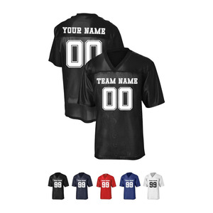 Maillot de football personnalisé pour hommes, nom et numéro du joueur personnalisés, chemise en maille respirante - Product Image 1