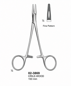 ที่ใส่เข็มคริล วู้ด ลายละเอียด 150 มม. |   สแตนเลสเกรดพรีเมียม - Product Image 1