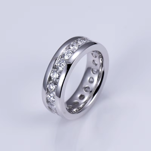 Round Cut Diamond White Gold Wedding Jewelry 18K Solid Gold IGI Lab Grown Diamond <b>Ring</b> for Men - Product Image 5