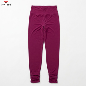 New Design Women's High Waist Fitness Sport Leggings 100% Cotton Breathable Yoga Gym Wear Custom Logo Seamless Made Pakistan - Product Image 1