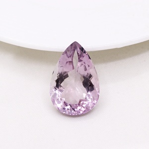 Venta al por Mayor de Amatistas Naturales de Grado Exclusivo, Corte Pera de 40 Quilates, 29x20mm, Color Morado Claro, Facetadas, Piedras Preciosas Sueltas para Joyería - Product Image 2