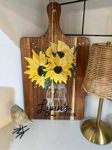Tablas de cortar de madera MDF hechas a mano, pintadas en varios colores, decoración rústica para el hogar |   Fabricación Personalizada al por Mayor (OEM) - Product Image 1
