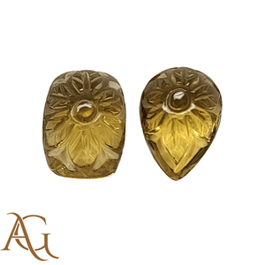 Citrine naturelle, quartz sculpté, intaglio, camée, pierre précieuse jaune, pierre brute pour la fabrication de bijoux, fournisseurs en gros, meilleur prix - Product Image 4