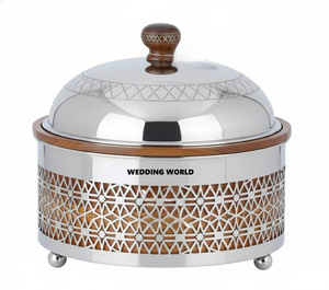 Wedding And Event <b>Table</b> Decorative Metal Hotpot Customized Finished Latest New Trending Collection Metal Food Warmer - Product Image 4