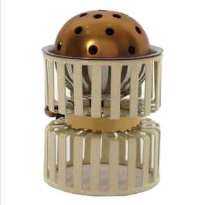 Eco giftware Wooden Incense <b>Burner</b> with Mother of Pearl Inlay and <b>Silver</b> Bowl Aromatherapy Holder Smoke Diffuser - Product Image 3