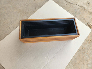 Premium Slatted Wooden Planter | Acacia <b>Frame</b> with Liner for Garden & Patio <b>Plants</b> | Made in Vietnam - Product Image 6