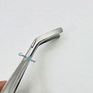 คีมต่อผมปลายโค้งสแตนเลสสตีล พร้อมสลักโลโก้ตามสั่ง  ซองหนัง  คลิปหนีบผมแบบจีน - Product Image 4