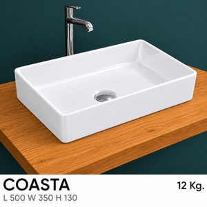 Grifo Monomando Moderno COASTA Cromado con Certificación NSF para Lavabo de Encimera con Desagüe y Capacidad de 12L - Product Image 3