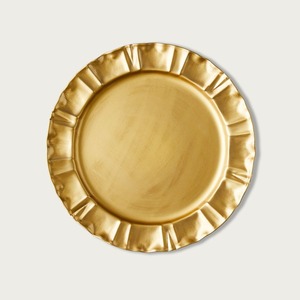 Stainless Steel Modern Charger <b>Plates</b> with Ornate Embossed Rim Eco-Friendly Handmade Wedding Event Serving <b>Plates</b> - Product Image 3
