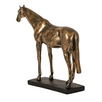 Sculpture d'art équestre Art Déco en aluminium, faite à la main, pour la décoration de la maison, du bureau et des galeries