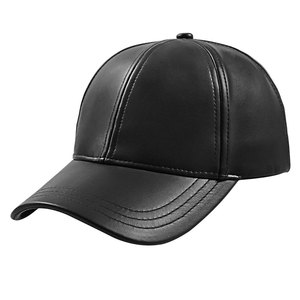 Casquettes unisexes vintage en cuir PU de haute qualité, imperméables, avec boucle de réglage métallique personnalisable, pour queue de cheval, sport et plein air - Product Image 1