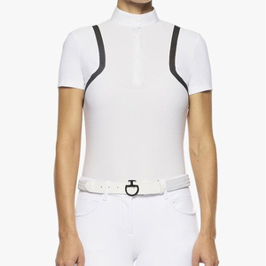 Chemise de compétition équestre de haute qualité, extensible dans 4 directions, en tissu technique doux au toucher, idéale pour la compétition et les spectacles. - Product Image 1