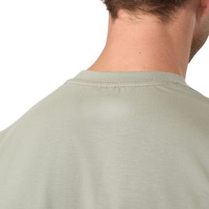 Camiseta con cuello redondo y estampado gráfico verde salvia para hombre, camiseta informal de manga corta de mezcla de algodón, ropa de calle ligera y transpirable, moda de verano - Product Image 4