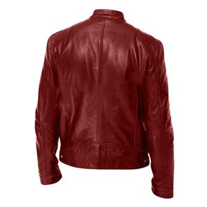 Men's <b>Zip</b> <b>Up</b> Leather <b>Jacket</b> - Casual Design - Smooth Feel - Great Everyday Outerwear - leather <b>jackets</b> <b>jacket</b> for men - Product Image 3
