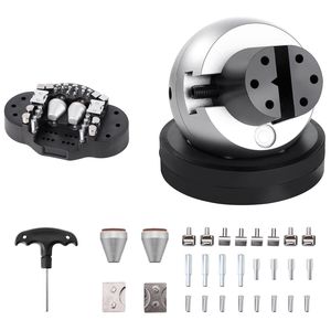 Morsa a sfera da 5 pollici per incisione, strumento di posizionamento con rotazione a 360 gradi e 35 accessori, blocco per incisione gioielli - Product Image 1