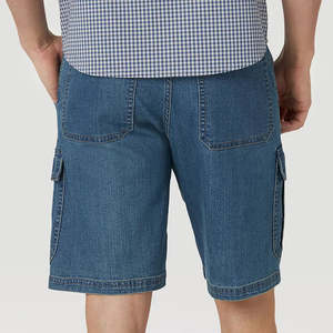 Shorts en jean personnalisés pour hommes, coupe droite, en denim léger, style décontracté, en coton, pour l'été, style streetwear - Product Image 2