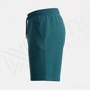 Pantalones Cortos Deportivos de Algodón de Color Personalizado de Alta Calidad para Hombre, Casuales, Largos, con Cordón, Cintura Elástica, Estilo Urbano, Patchwork - Product Image 3