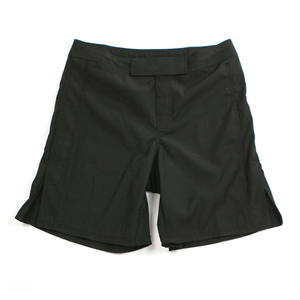 Men's Black MMA Training Shorts with black Mesh Side <b>Panels</b> and Professional Performance Fit - Product Image 1