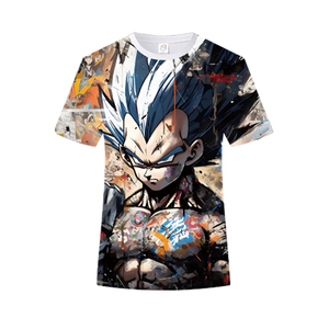 เสื้อยืดพิมพ์ลายดิจิทัลลายอนิเมะฮีโร่สำหรับผู้ชาย |   เสื้อยืดลายมังงะนักรบความละเอียดสูง |   เสื้อกราฟิกประสิทธิภาพสูงระบายอากาศได้ดี - Product Image 3