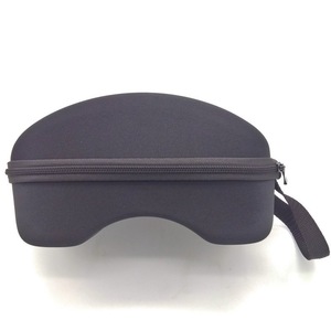Solid Black Irregular Shape Simple Style <b>Hard</b> EVA Zipper <b>Case</b> with Custom Logo Lightweight Unisex Eyewear Accessories <b>Case</b> - Product Image 4