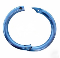Anillo de Perforación Nasal de Acero Inoxidable, Reutilizable y Ajustable, Instrumento Veterinario para Ganado