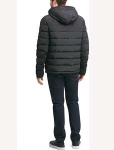 Chaqueta Acolchada Clásica de Alta Calidad para Hombre, Chaqueta de Invierno con Mangas Completas y Cuello Alto - Product Image 3