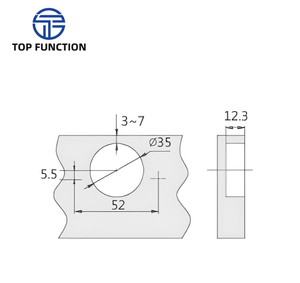 AODELI Venta Directa de Fábrica: Bisagra Sólida de Acero Inoxidable de 35mm, Diseño Moderno para Cocina, Dormitorio, Hospital - Venta al por Mayor para Gabinetes - Product Image 4