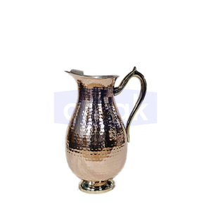 Handcrafted Classic Eco-Friendly Solid <b>Copper</b> Water Pot with <b>Handle</b> for Healthy Drinking Outdoor Home <b>Kitchen</b> Dining Table Use - Product Image 5
