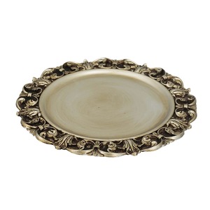 Assiette de service dorée de style royal pour table à manger, aspect antique, élégante, vintage, décorative. - Product Image 2
