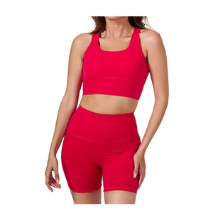 Nuevo Conjunto Deportivo para Mujer, Dos Piezas, Bra Deportivo Ajustado con Shorts Sin Costuras, Ropa Deportiva Activa, Conjunto de Yoga - Product Image 5