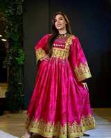 Nouvelles Robes Afghanes Tendance 2026 pour Femmes – Ensembles de Robes Respirantes Multicolores Longues, Tailles Personnalisées, Tenues de Mariage pour Adultes