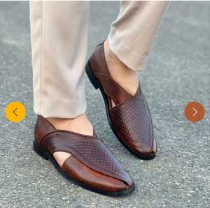 High Quality Men Handmade Brown Color Leather <b>Sandals</b> Stylish And Elegant 2026 - Product Image 5