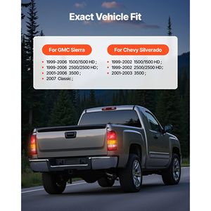 Gruppo Luci Posteriori per Chevy Silverado 1999-2003, GMC Sierra 1500/1500 HD/2500/2500 HD/3500 1999-2006, Sistemi di Illuminazione GMC 2007 - Product Image 2