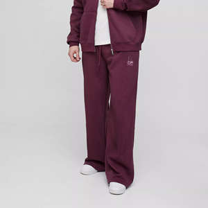 ชุดวอร์มฮู้ดดี้ทรงโอเวอร์ไซส์ แขนเสื้อแบบแร็กแลน ซิปยาว ปักลาย สไตล์สตรีทแวร์สุดเท่ห์ สำหรับผู้ชาย พรีเมียม พร้อมกางเกงจ็อกเกอร์ - Product Image 6