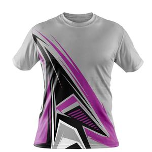 Camiseta digital de sublimación con estampado completo personalizado para hombres y mujeres Diseño gráfico de fitness para equipo - Product Image 1