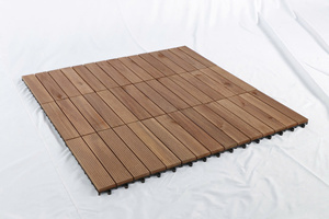 Modern Premium Nghia Son Acacia Wooden Decking <b>Tile</b> 5 Slats Waterproof Easy Installation for Indoor/Outdoor Floor <b>Covering</b> - Product Image 6