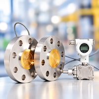 Transmetteur DP YUUKI JUN-E50 0-102 kPa avec double étanchéité à distance, revêtement en PTFE et tantale, 0,075 % non-exotérisant, DN80 PN16, barillet d'insertion liquide de 6 m
