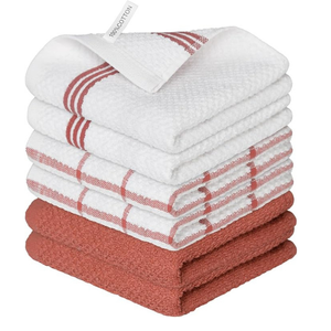 Factory Direct Organic Cotton Tea Towels Wholesale Solid Color Quick-Dry Washable <b>Kitchen</b> Dish <b>Cloth</b> OEM Supplier - Product Image 1