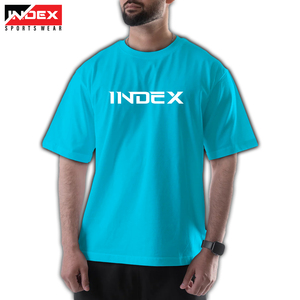 INDEX Men's White Short Sleeve T-Shirt O-Neck Regular Fit Cotton Jersey Casual Letter Print Front <b>Logo</b> - Product Image 4