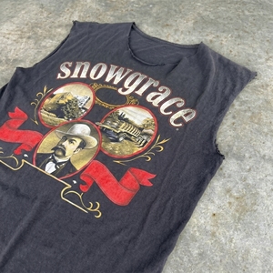 Camiseta sin Mangas de Algodón para Hombre Snowgrace, Estampada, Estilo Vintage, Cuello Redondo, Ropa Casual - Product Image 2