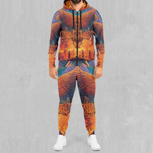 Nuevo Conjunto Deportivo Cortavientos para Hombre, de Alta Calidad, con Franjas Reflectantes Sublimadas para Invierno, Diseño Sólido, con Servicio OEM - Product Image 1