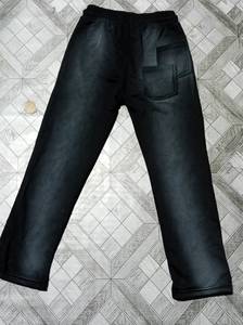 Pantalones de chándal de algodón grueso para hombre, con estampado DTF, estilo streetwear, efecto desgastado por el sol, con pedrería en la parte inferior, venta al por mayor - Product Image 2