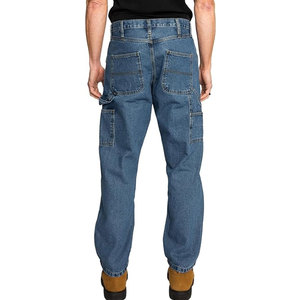 Pantalon de sport en jean pour homme, coupe droite, décontracté, tendance, ample, avec poches et design unique en perles, style streetwear, en coton, collection 2026 - Product Image 5