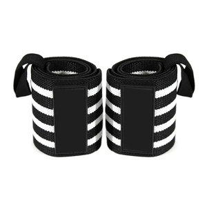 Heavy Duty Cotton/Neoprene Lace-Up Wrist Support Strap for Powerlifting Gym Training Adjustable for Maximum Stability - Product Image 3