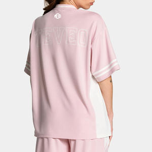 Camiseta de Fútbol Americano Transpirable para Mujer, Ligera, de Malla, con Cuello en V, Impresión de Número Personalizada, Corte Holgado, Marca Privada OEM, Ropa Deportiva USA - Product Image 6