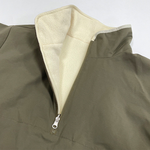 Vestes en molleton surdimensionnées à col montant et demi-zip, personnalisables, coupe-vent, chaudes, décontractées pour hommes, vente en gros - Product Image 6